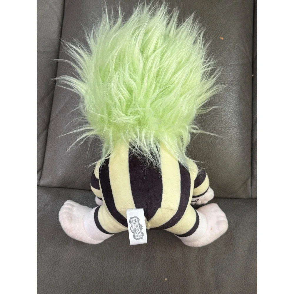 Beetlejuice‎ Plush Figure Neon Green Hair Striped Suit Horror Movie Toy WB